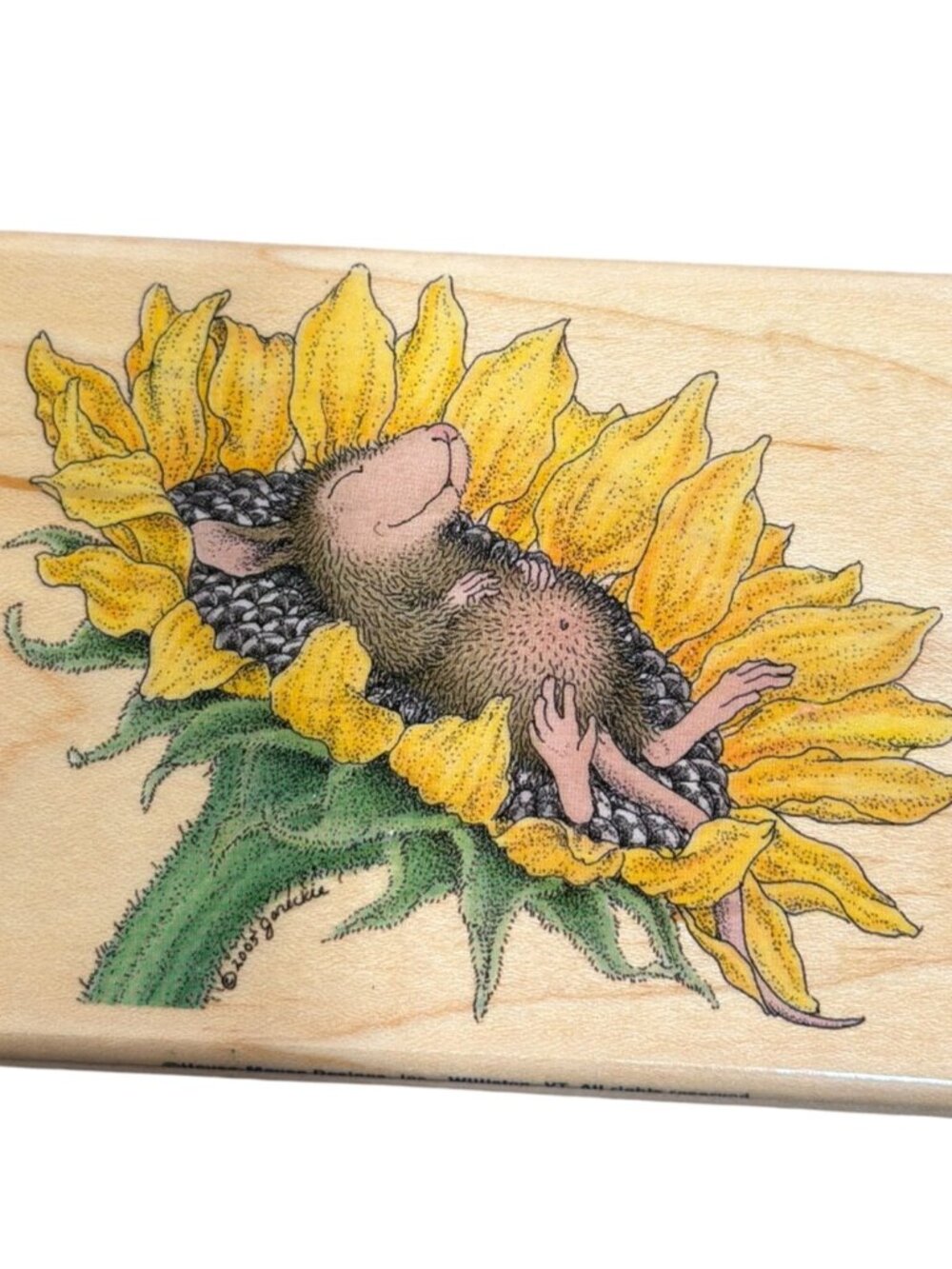 Sunny Side Up House-Mouse Stampabilities Wood Rubber Stamp By Mudpie 2005